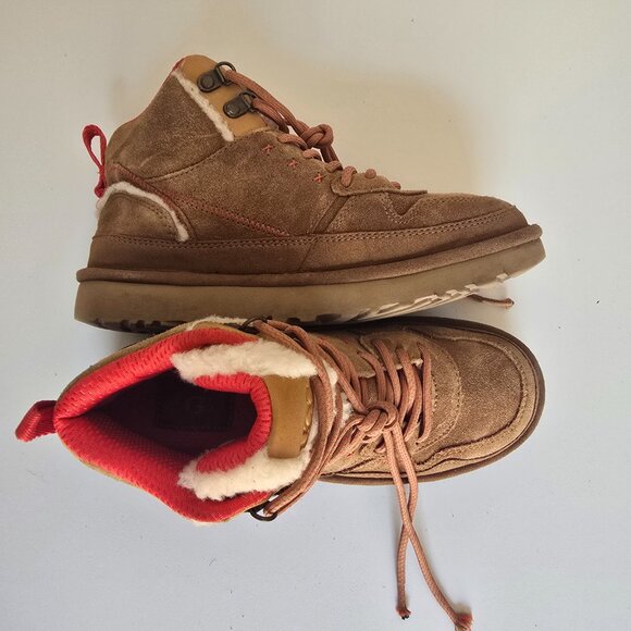 UGG Highland Hi Heritage Brown Suede Women's Boots size 6.5 - Picture 5 of 10